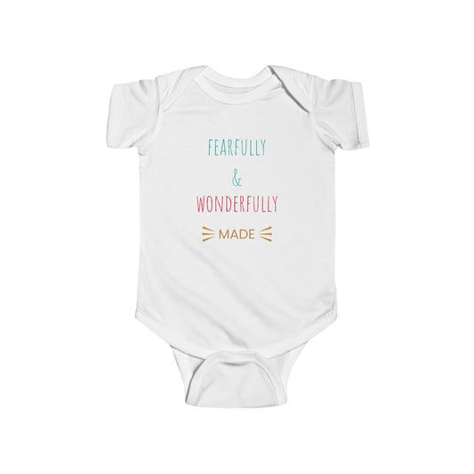 Infant Bodysuit – “Fearfully & Wonderfully Made” Baby Onesie