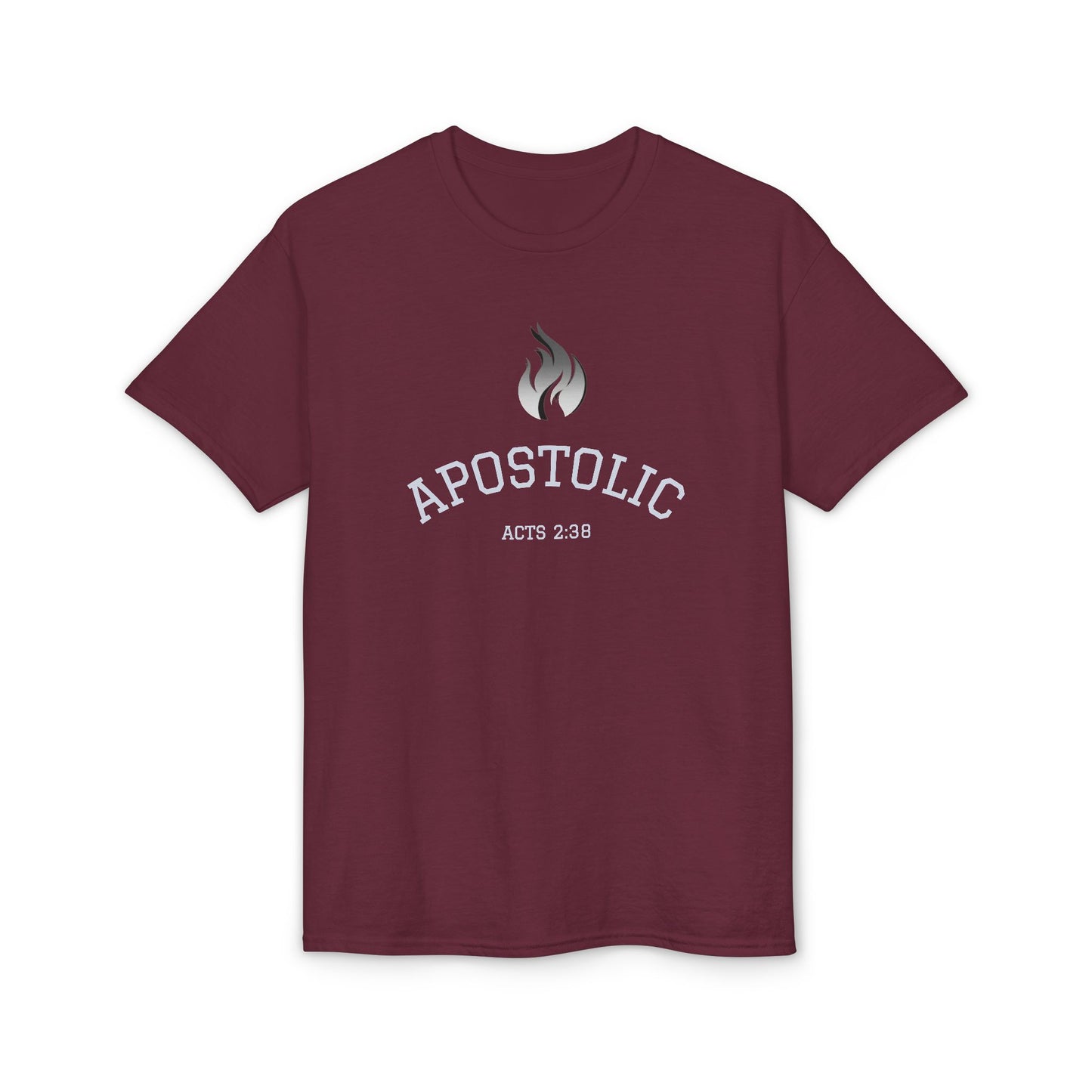 Apostolic T-Shirt - Acts 2:38 Flame Graphic Christian Tee