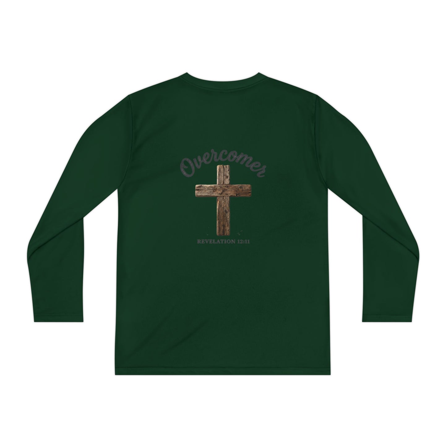 Overcomer Revelation 12:11 Youth Long Sleeve Competitor Tee