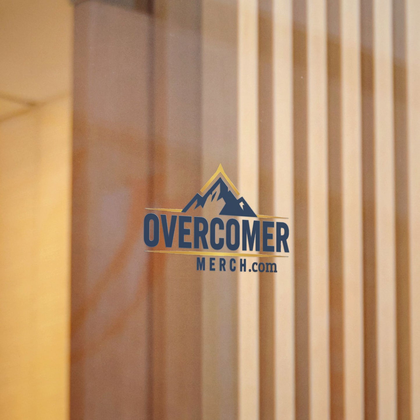 Overcomer Logo Die-Cut Sticker — Mountain Emblem (DTF)