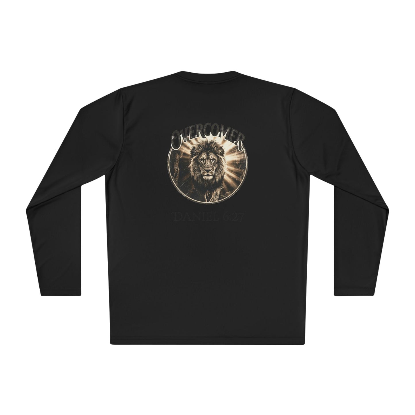 Overcomer Long Sleeve Tee — Daniel 6:27