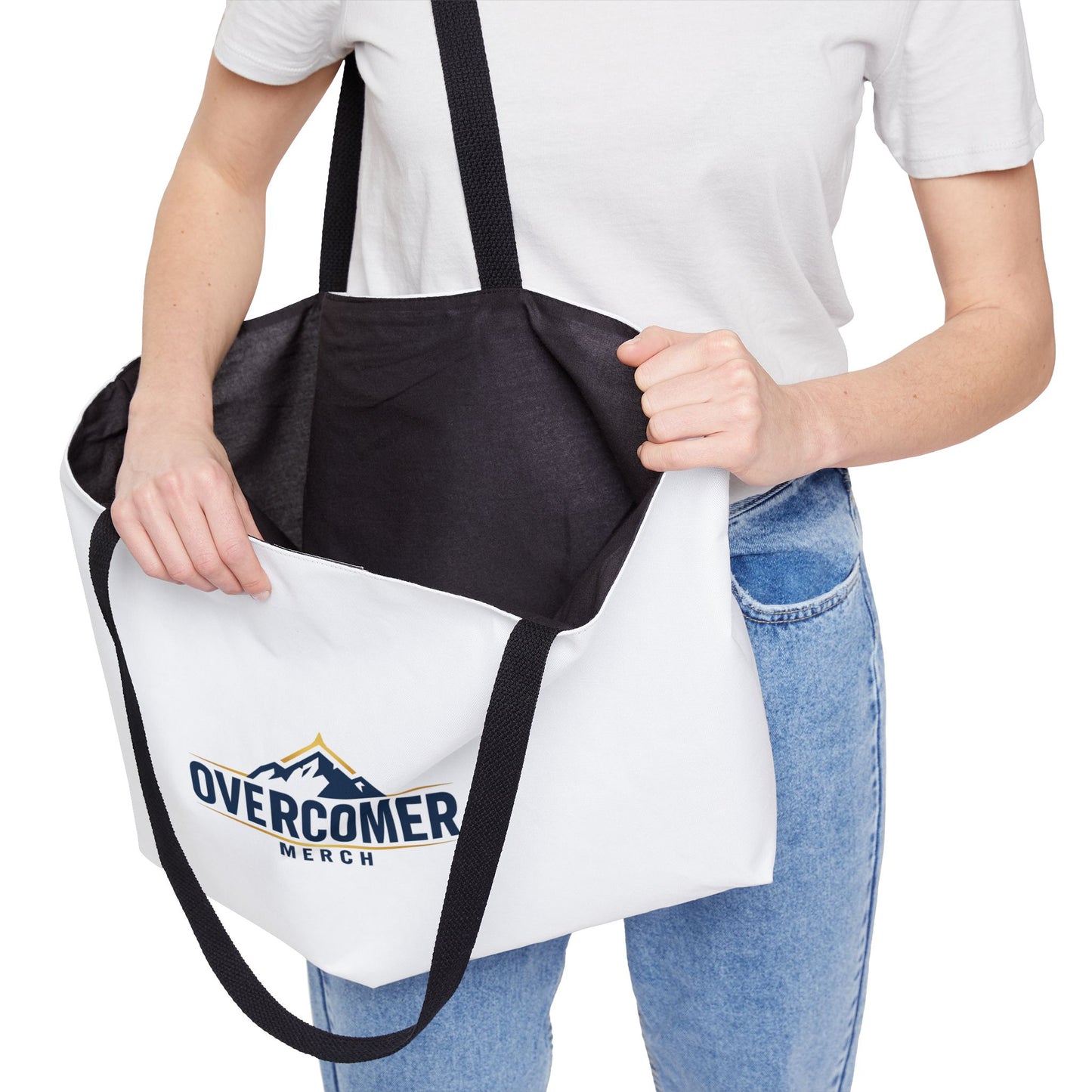 Overcomer Weekender Tote Bag — Adventure Mountain Logo Weekend Travel Tote