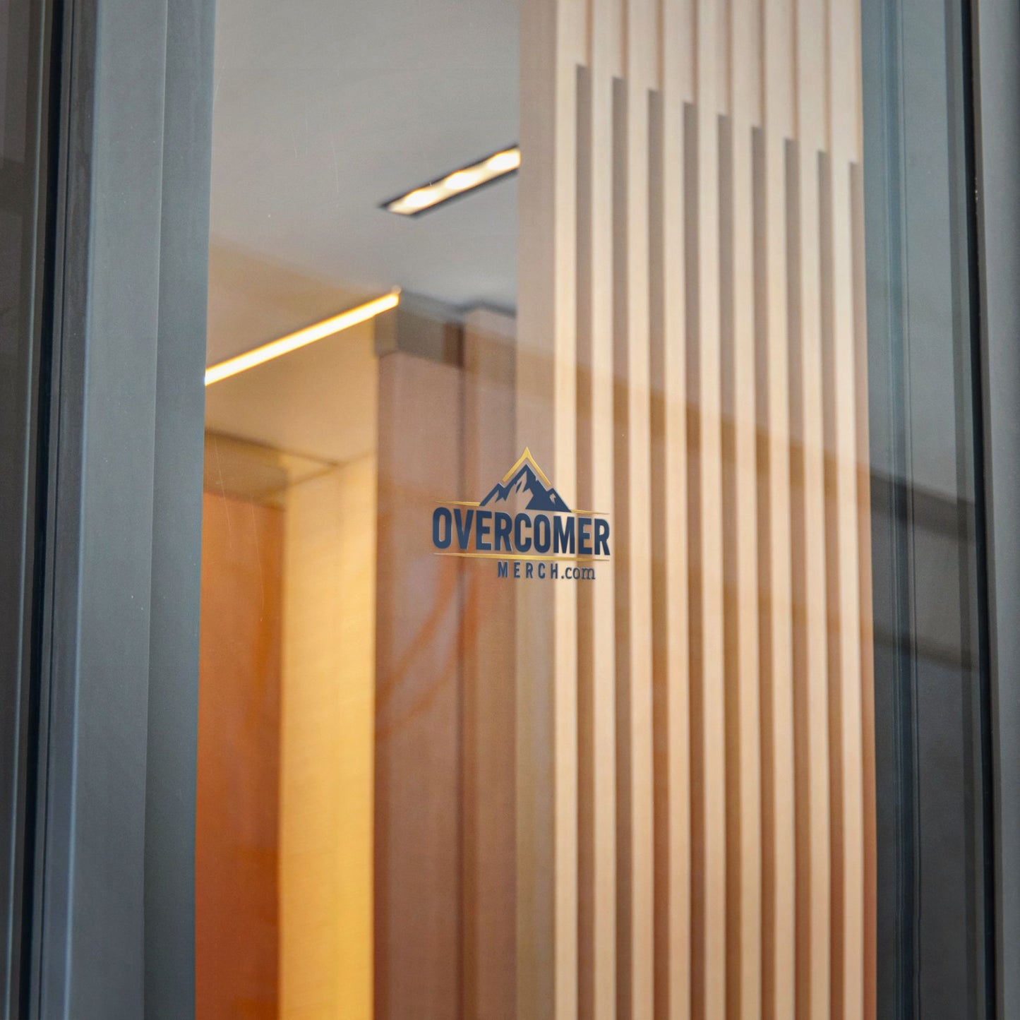 Overcomer Logo Die-Cut Sticker — Mountain Emblem (DTF)