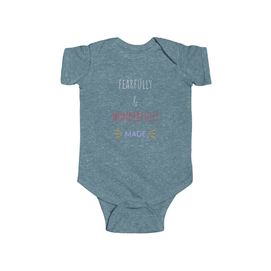 Infant Bodysuit – “Fearfully & Wonderfully Made” Baby Onesie