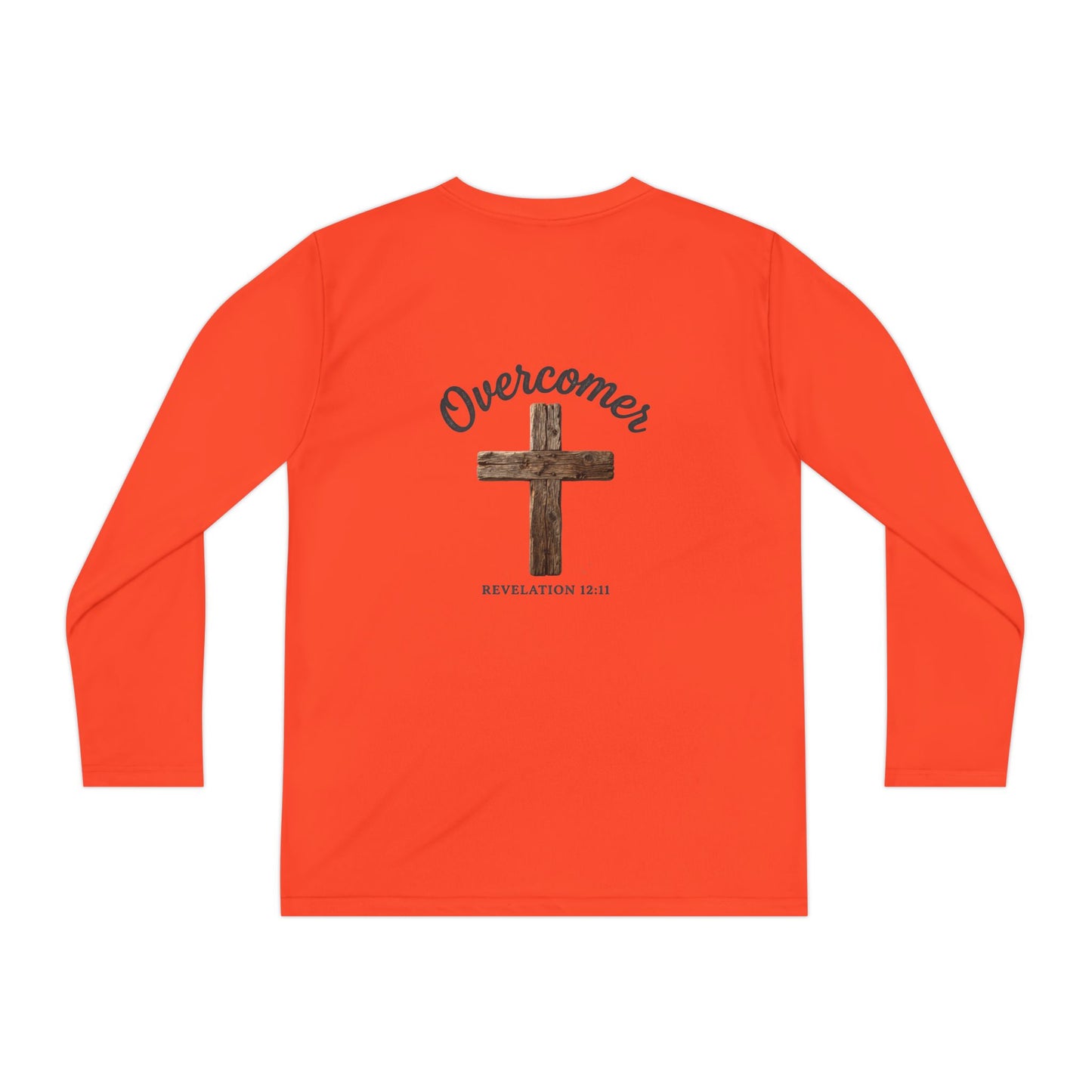 Overcomer Revelation 12:11 Youth Long Sleeve Competitor Tee