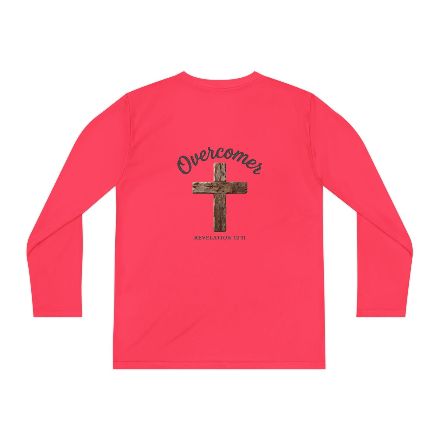 Overcomer Revelation 12:11 Youth Long Sleeve Competitor Tee