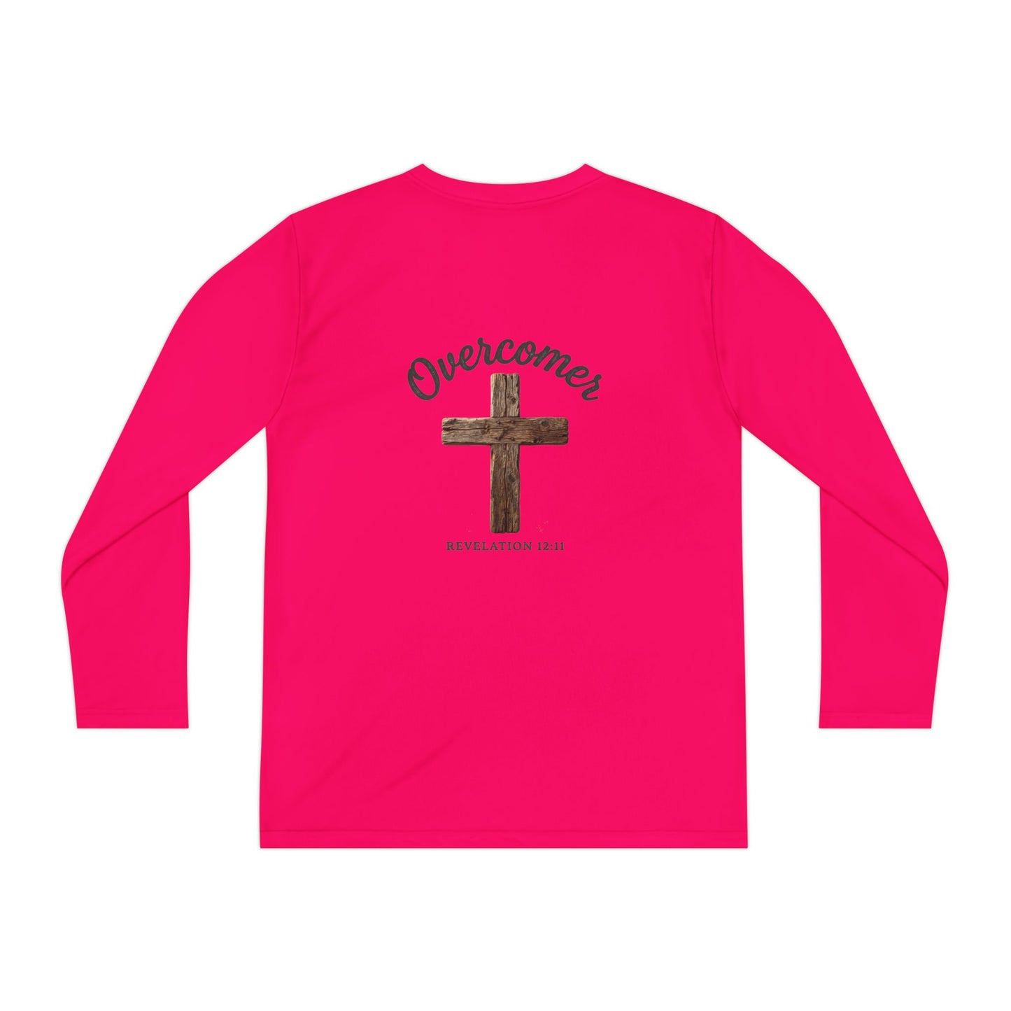 Overcomer Revelation 12:11 Youth Long Sleeve Competitor Tee