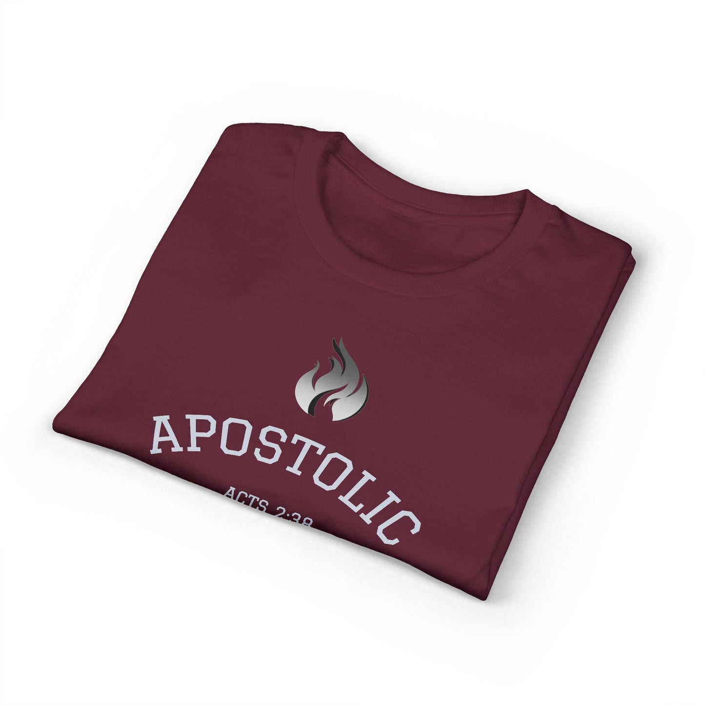 Apostolic T-Shirt - Acts 2:38 Flame Graphic Christian Tee