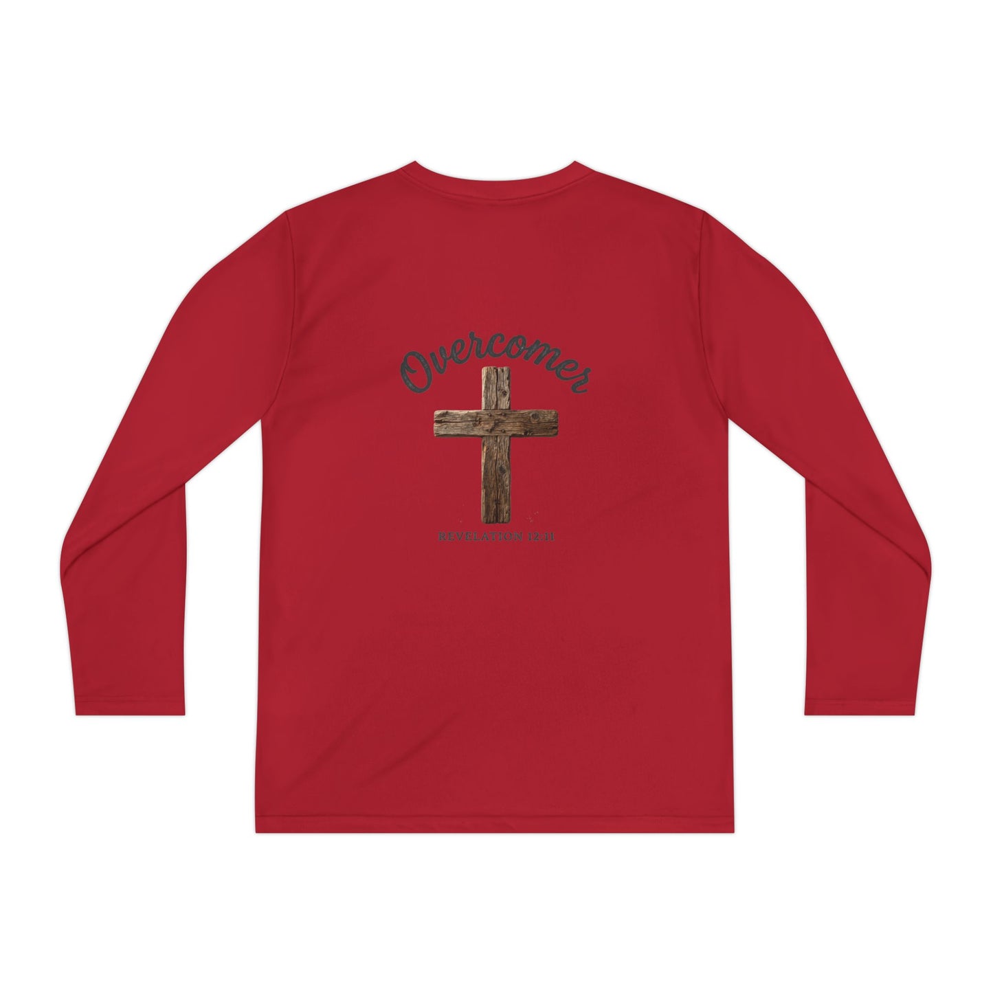 Overcomer Revelation 12:11 Youth Long Sleeve Competitor Tee