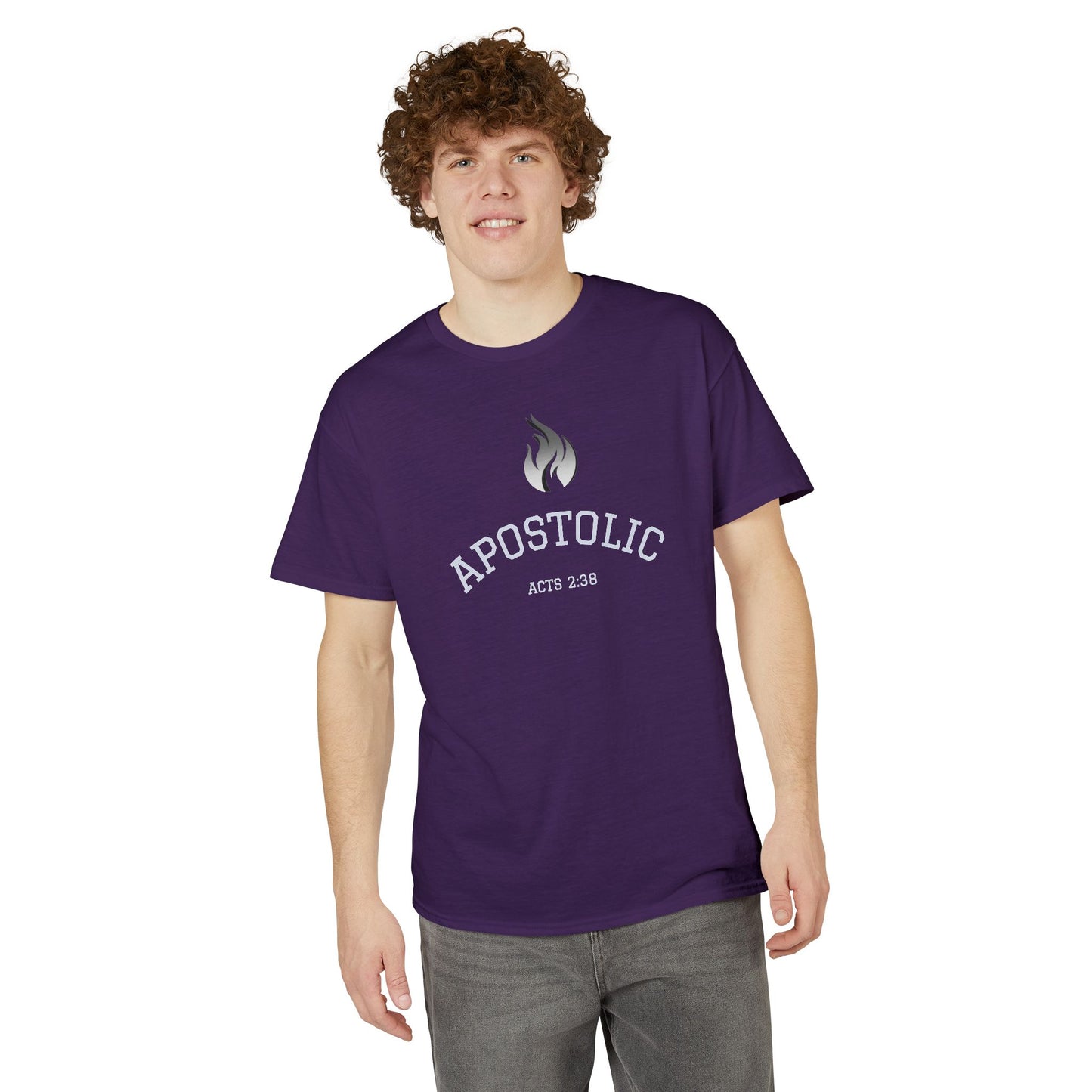 Apostolic T-Shirt - Acts 2:38 Flame Graphic Christian Tee