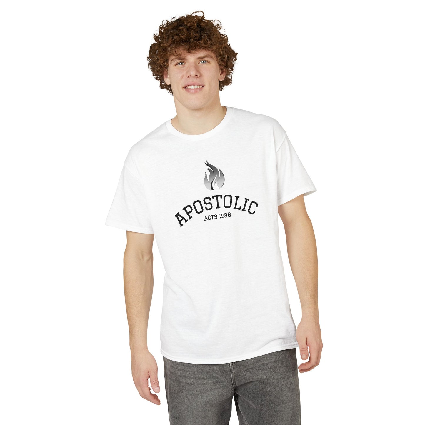 Apostolic T-Shirt - Acts 2:38 Flame Graphic Christian Tee