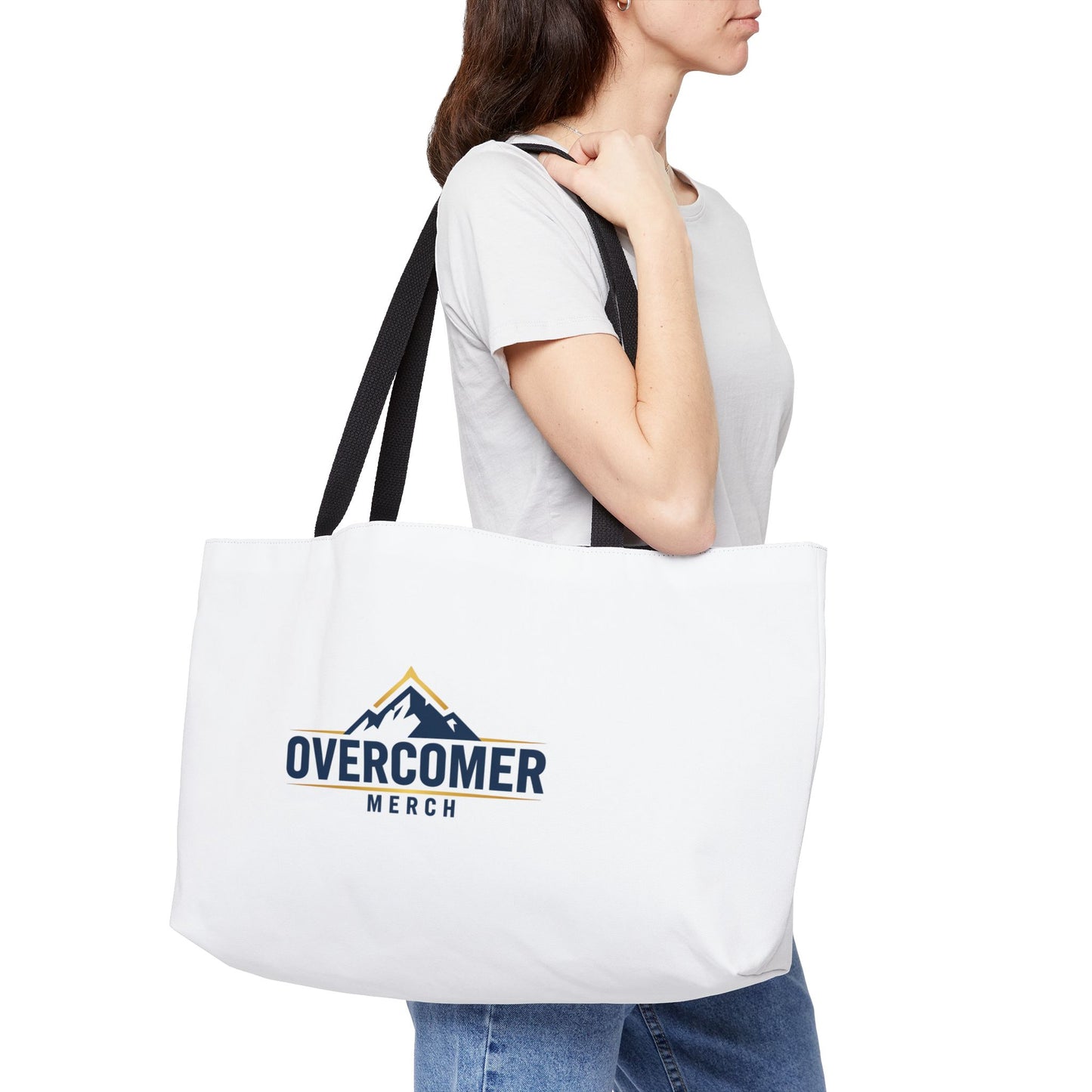 Overcomer Weekender Tote Bag — Adventure Mountain Logo Weekend Travel Tote