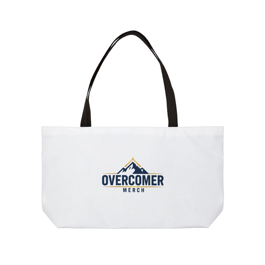 Overcomer Weekender Tote Bag — Adventure Mountain Logo Weekend Travel Tote