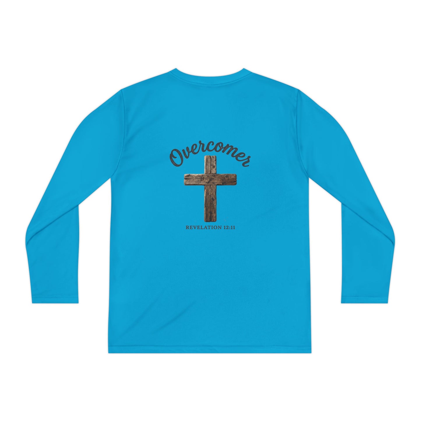 Overcomer Revelation 12:11 Youth Long Sleeve Competitor Tee