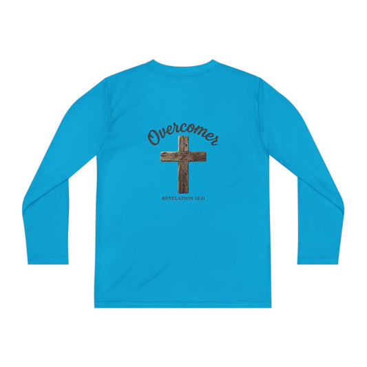 Overcomer Revelation 12:11 Youth Long Sleeve Competitor Tee