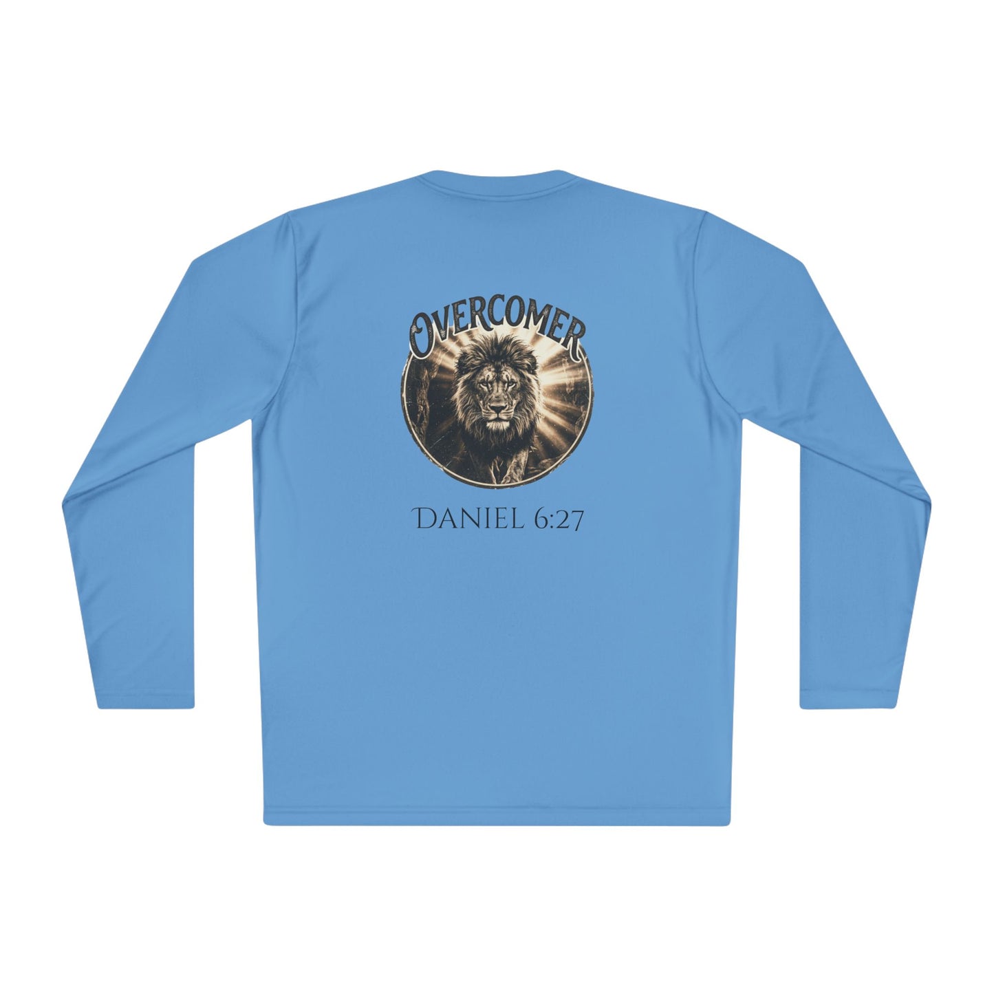 Overcomer Long Sleeve Tee — Daniel 6:27