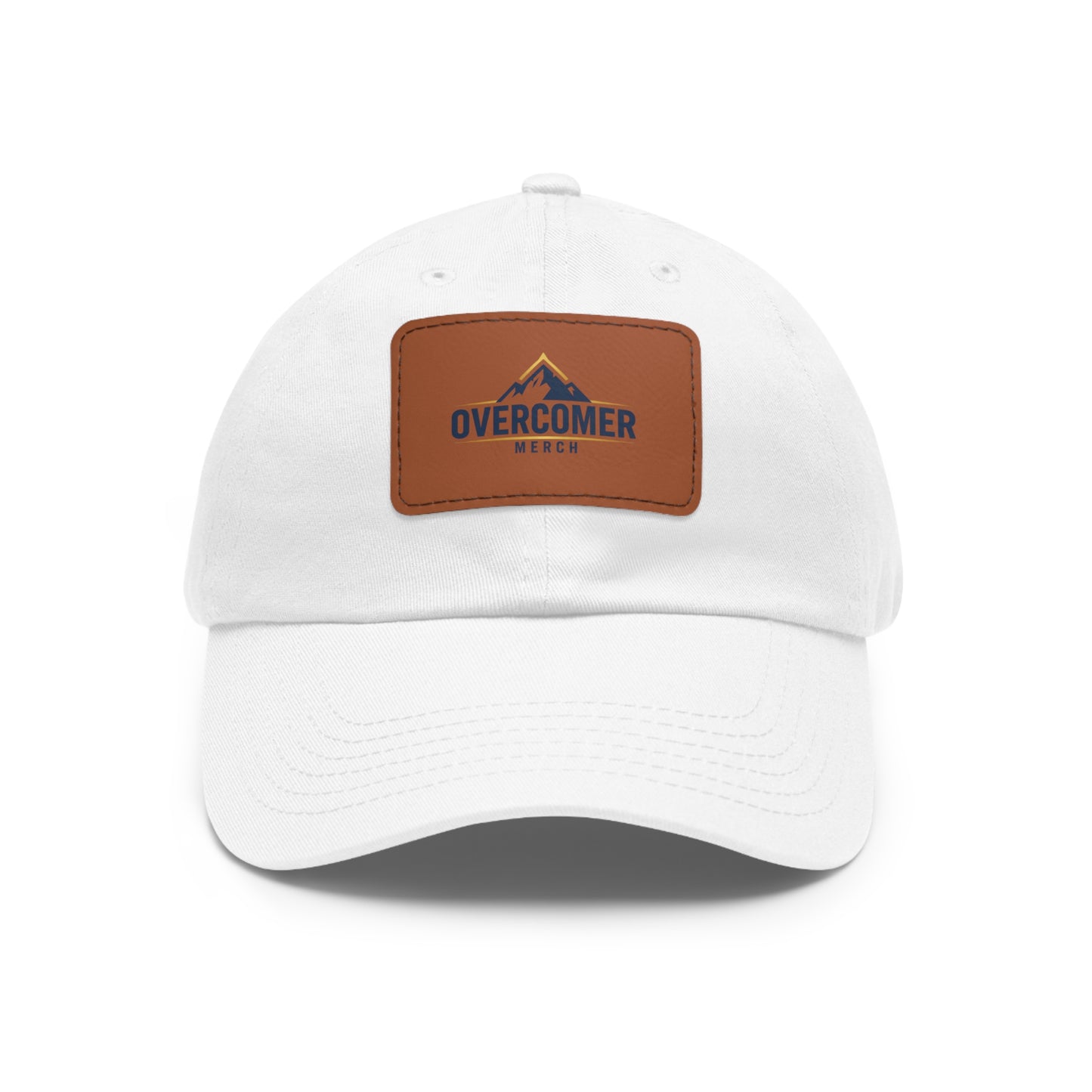 Overcomer Leather Patch Hat