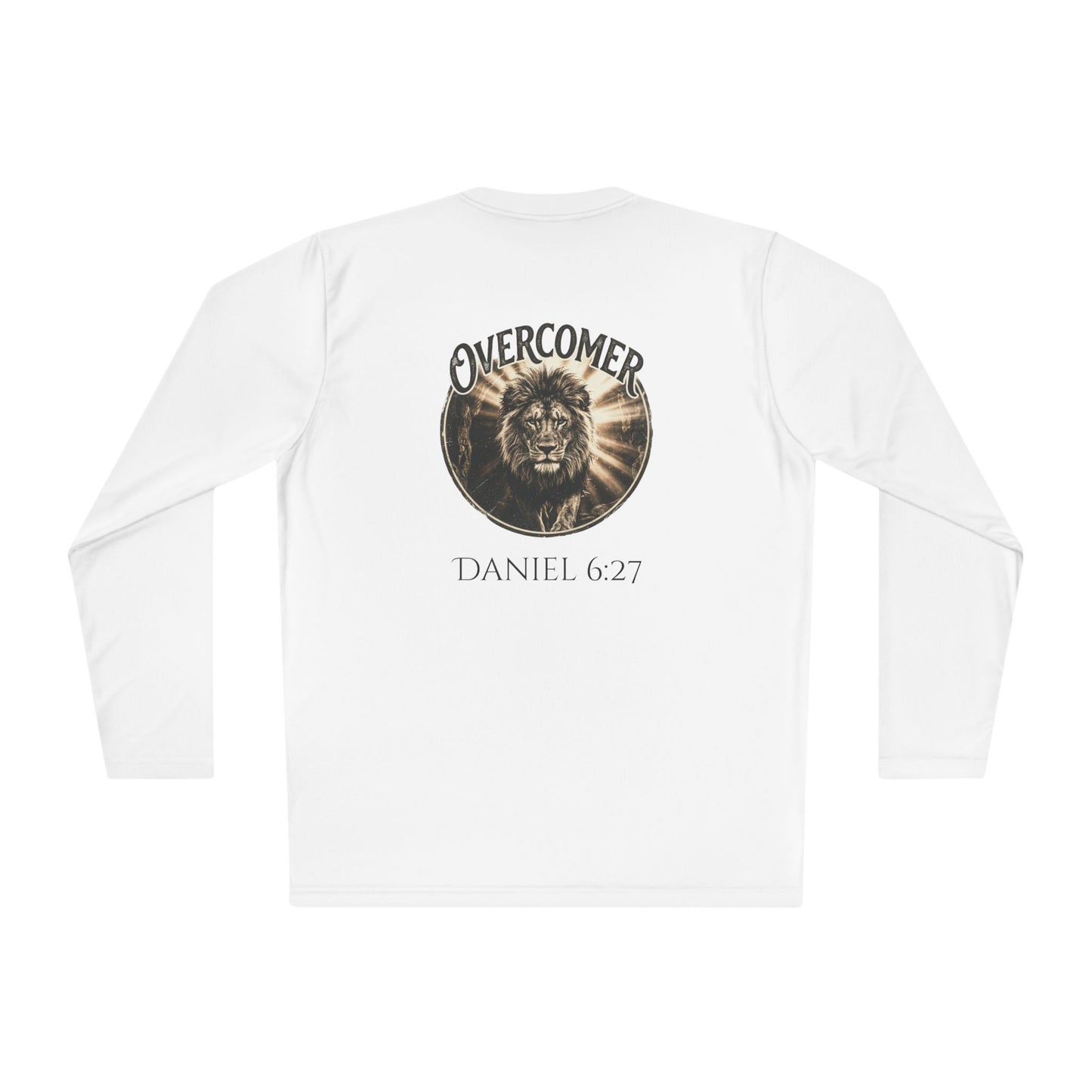 Overcomer Long Sleeve Tee — Daniel 6:27