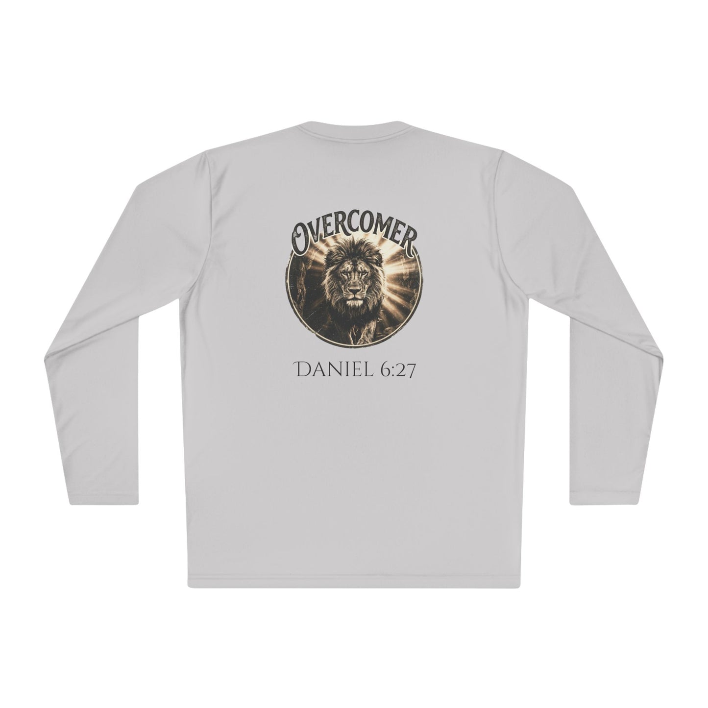 Overcomer Long Sleeve Tee — Daniel 6:27