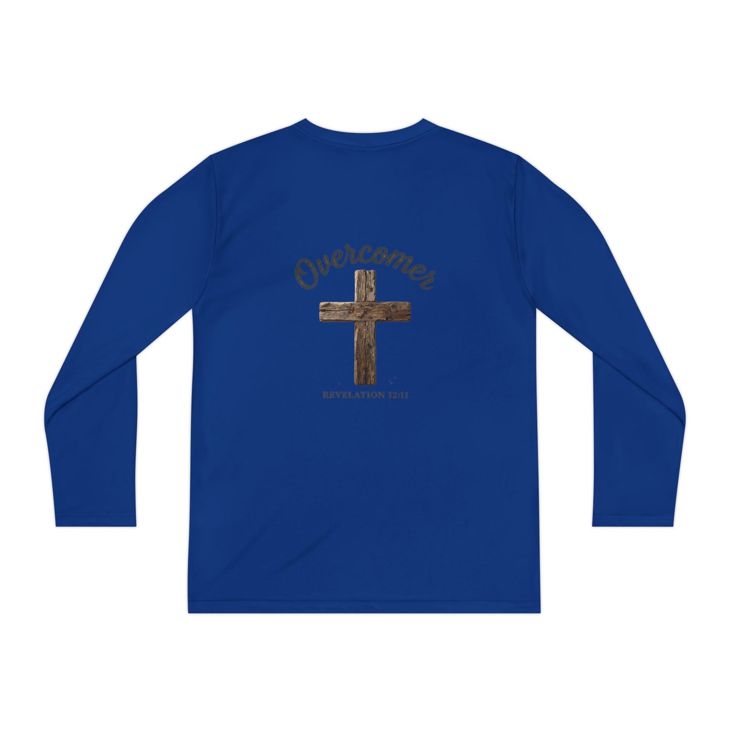 Overcomer Revelation 12:11 Youth Long Sleeve Competitor Tee